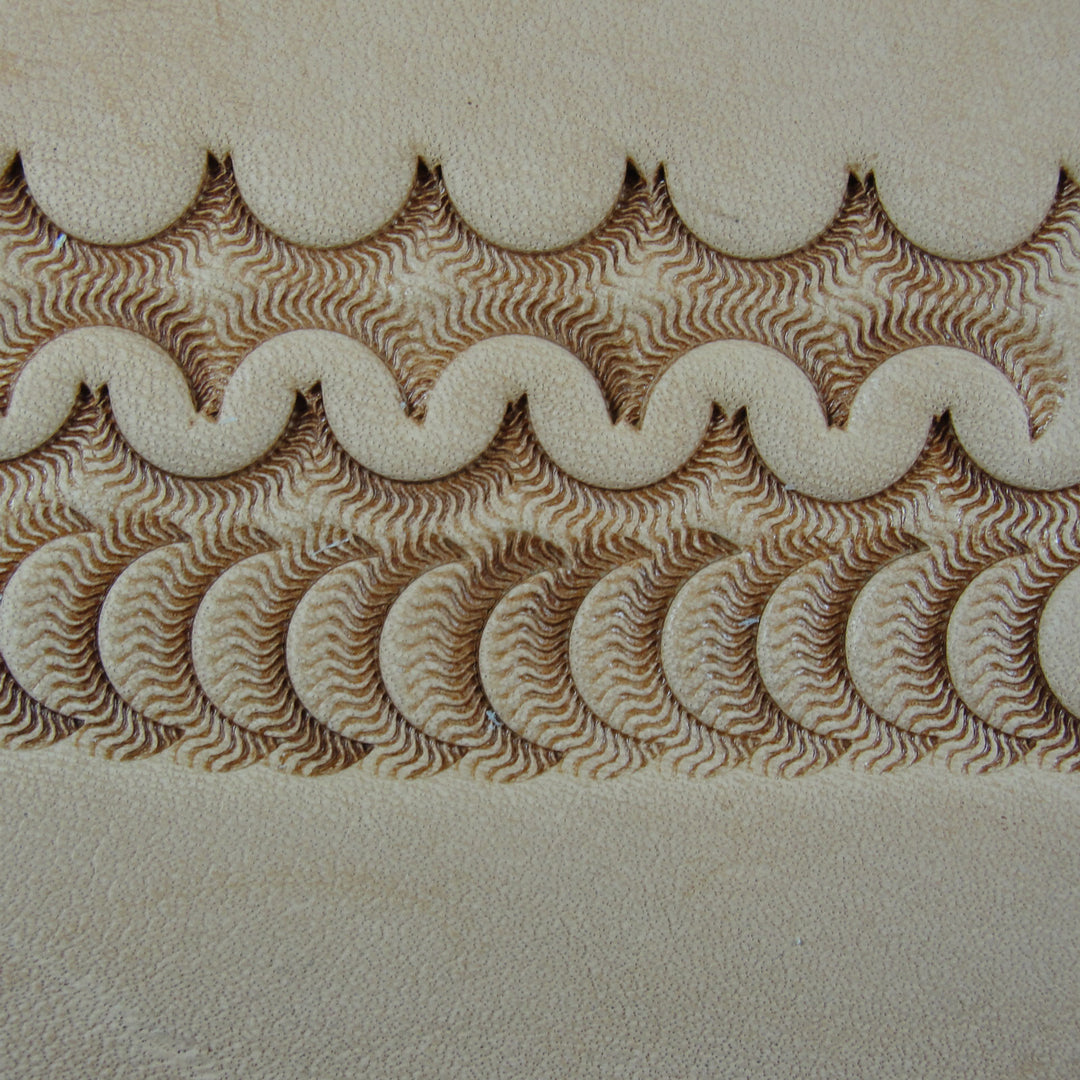 Wave Camouflage Leather Stamp - Barry King Tool | Pro Leather Carvers