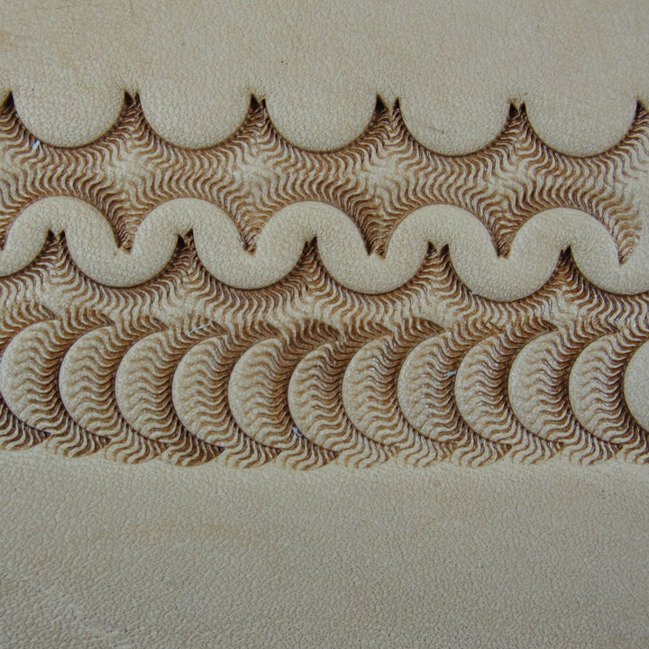 Wave Camouflage Leather Stamp - Barry King Tool | Pro Leather Carvers