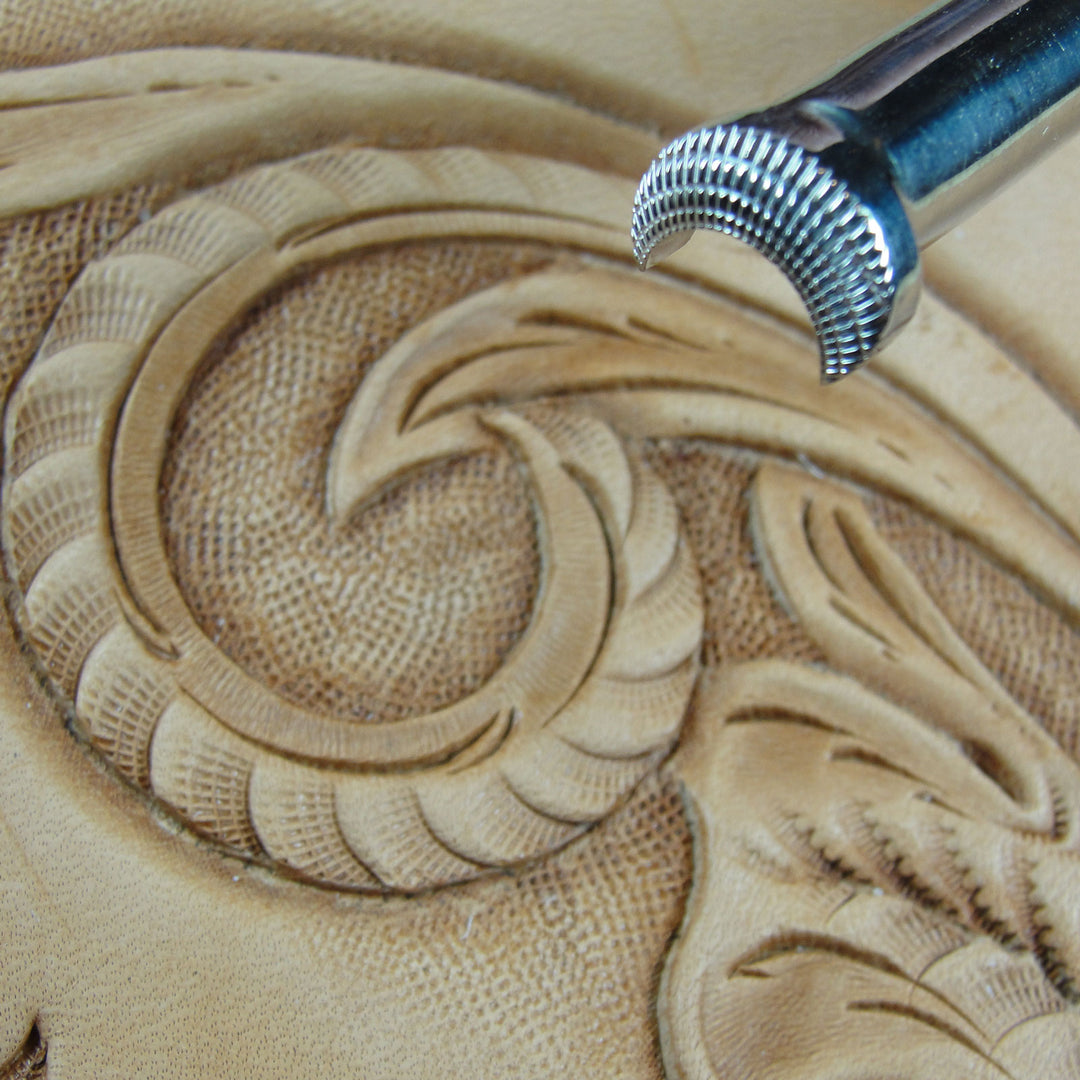 Checkered Camouflage Leather Stamp - Barry King | Pro Leather Carvers