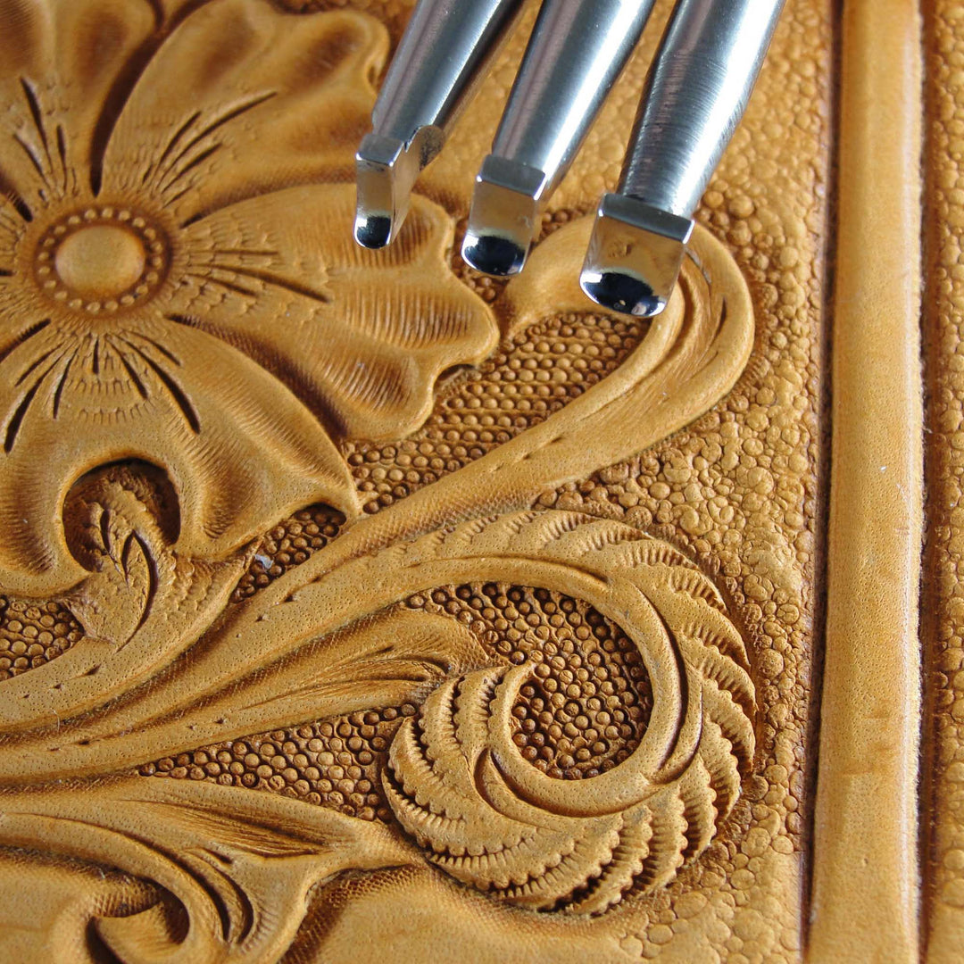 Back Beveler Leather Stamp Set - Stainless Steel | Pro Leather Carvers