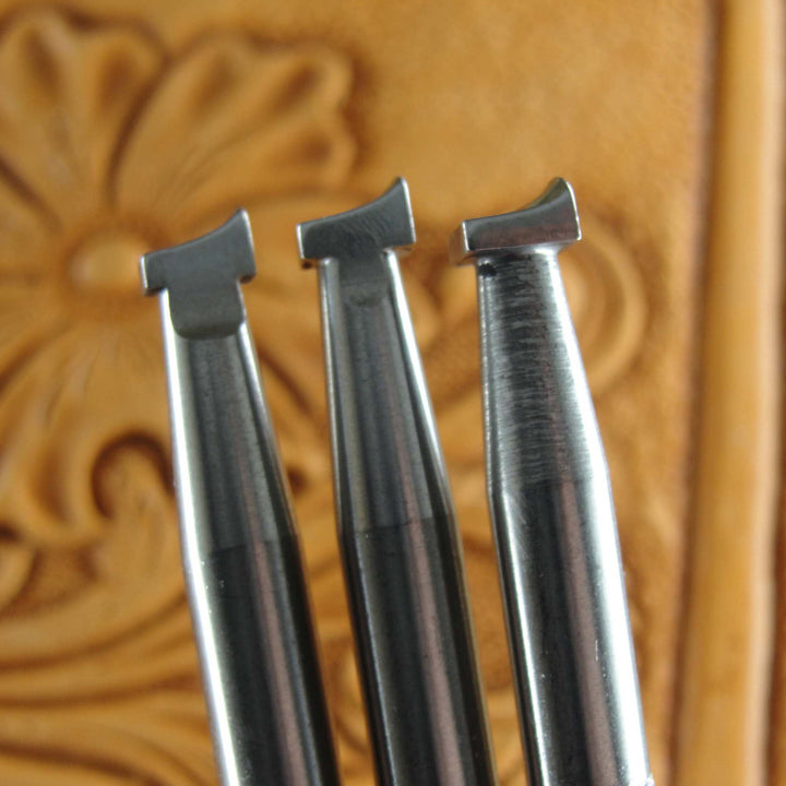 Back Beveler Leather Stamp Set - Stainless Steel | Pro Leather Carvers