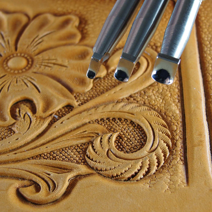 Back Beveler Leather Stamp Set - Stainless Steel | Pro Leather Carvers
