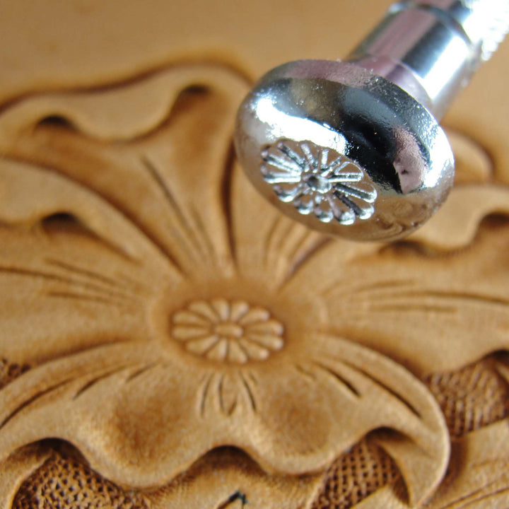 J612 Oval Flower Center Leather Stamping Tool | Pro Leather Carvers