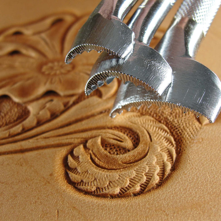 Scalloped Veiner Leather Stamping Tool Set | Pro Leather Carvers