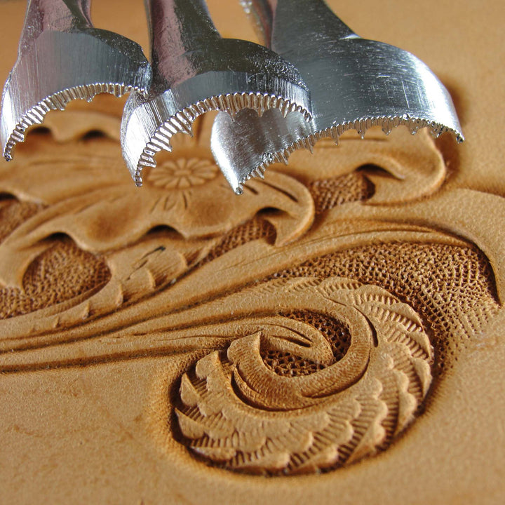 Scalloped Veiner Leather Stamping Tool Set | Pro Leather Carvers