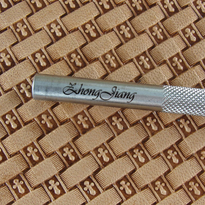Small Cross Basket Weave Stamp - Stainless Steel | Pro Leather Carvers