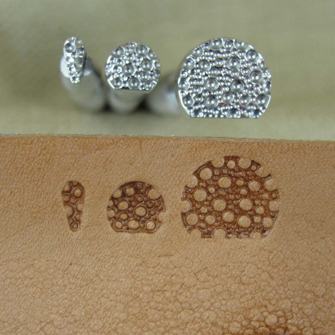 Pebble Background Leather Stamps Stainless Steel | Pro Leather Carvers