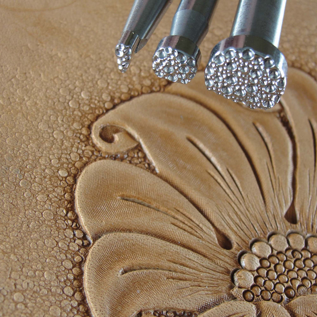 Pebble Background Leather Stamps Stainless Steel | Pro Leather Carvers