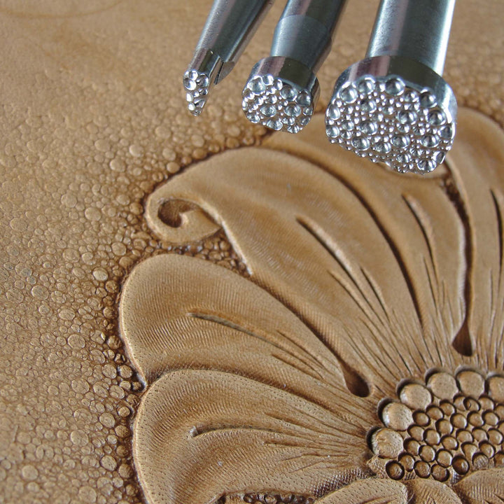 Pebble Background Leather Stamps Stainless Steel | Pro Leather Carvers