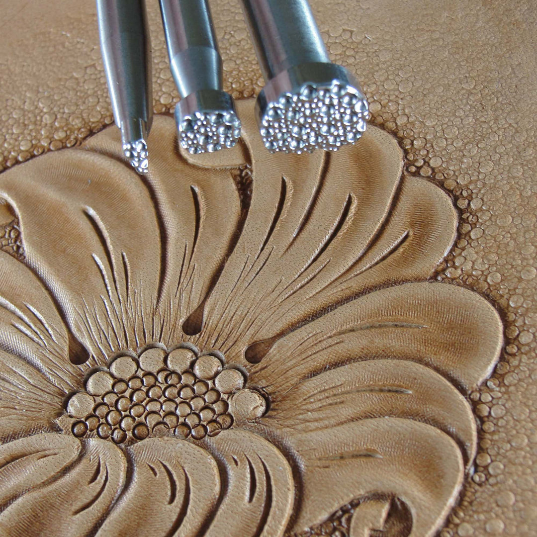 Pebble Background Leather Stamps Stainless Steel | Pro Leather Carvers