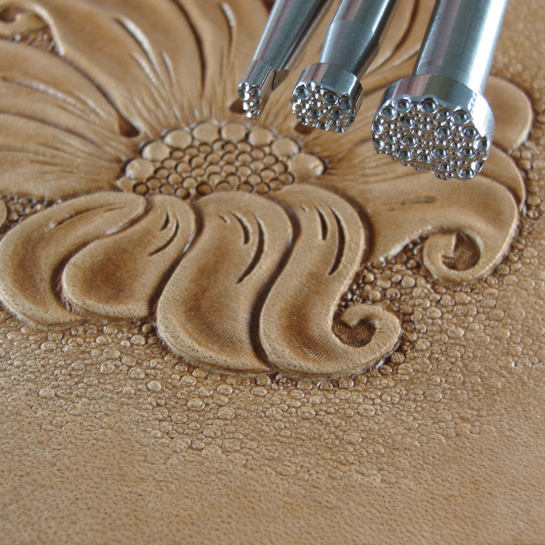 Pebble Background Leather Stamps Stainless Steel | Pro Leather Carvers