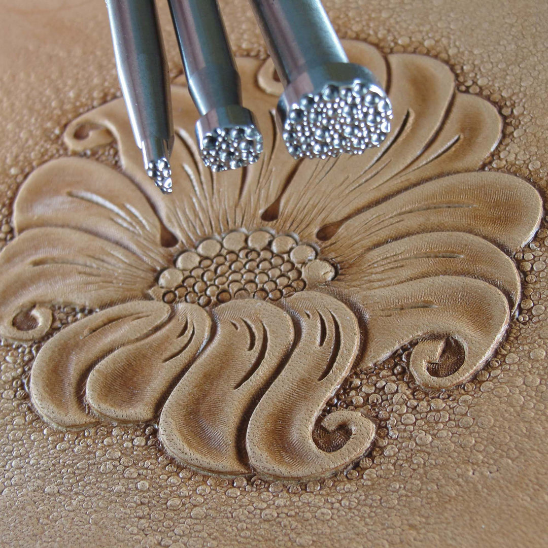 Pebble Background Leather Stamps Stainless Steel | Pro Leather Carvers