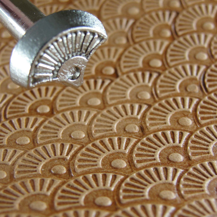 Petal Shell Dot Geometric Leather Stamping Tool | Pro Leather Carvers