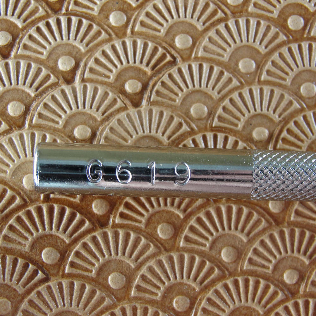 Petal Shell Dot Geometric Leather Stamping Tool | Pro Leather Carvers