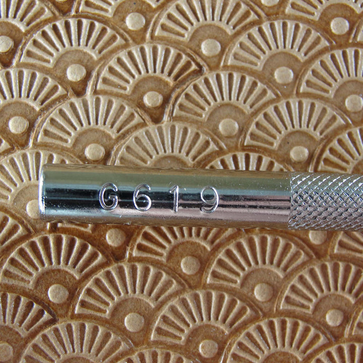 Petal Shell Dot Geometric Leather Stamping Tool | Pro Leather Carvers
