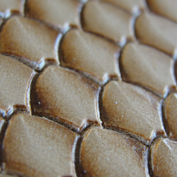 Shaded Dragon Scale Geo Leather Stamping Tool | Pro Leather Carvers