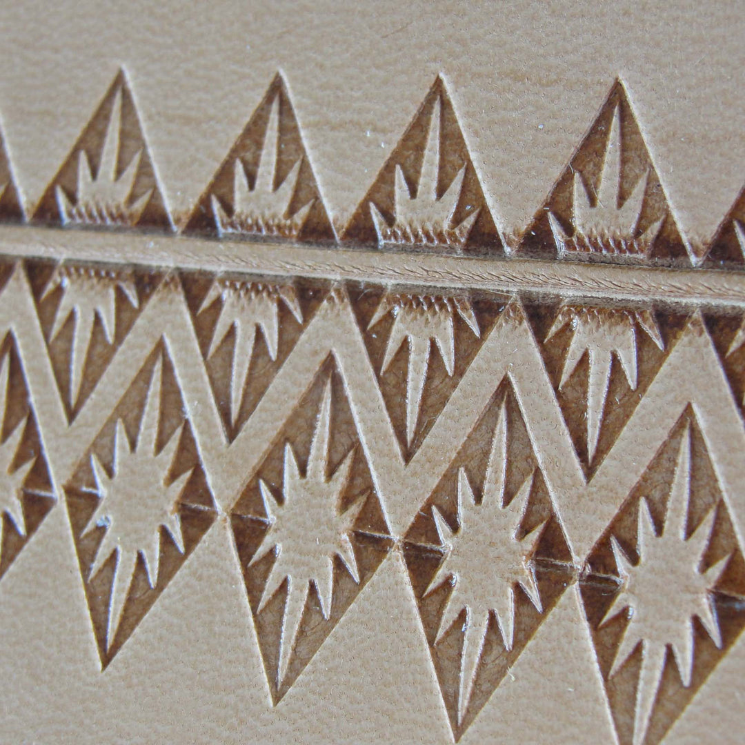 Sunflare Triangle Border Leather Stamping Tool | Pro Leather Carvers