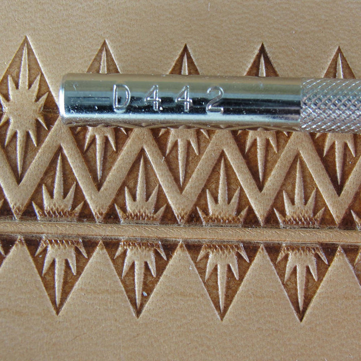 Sunflare Triangle Border Leather Stamping Tool | Pro Leather Carvers