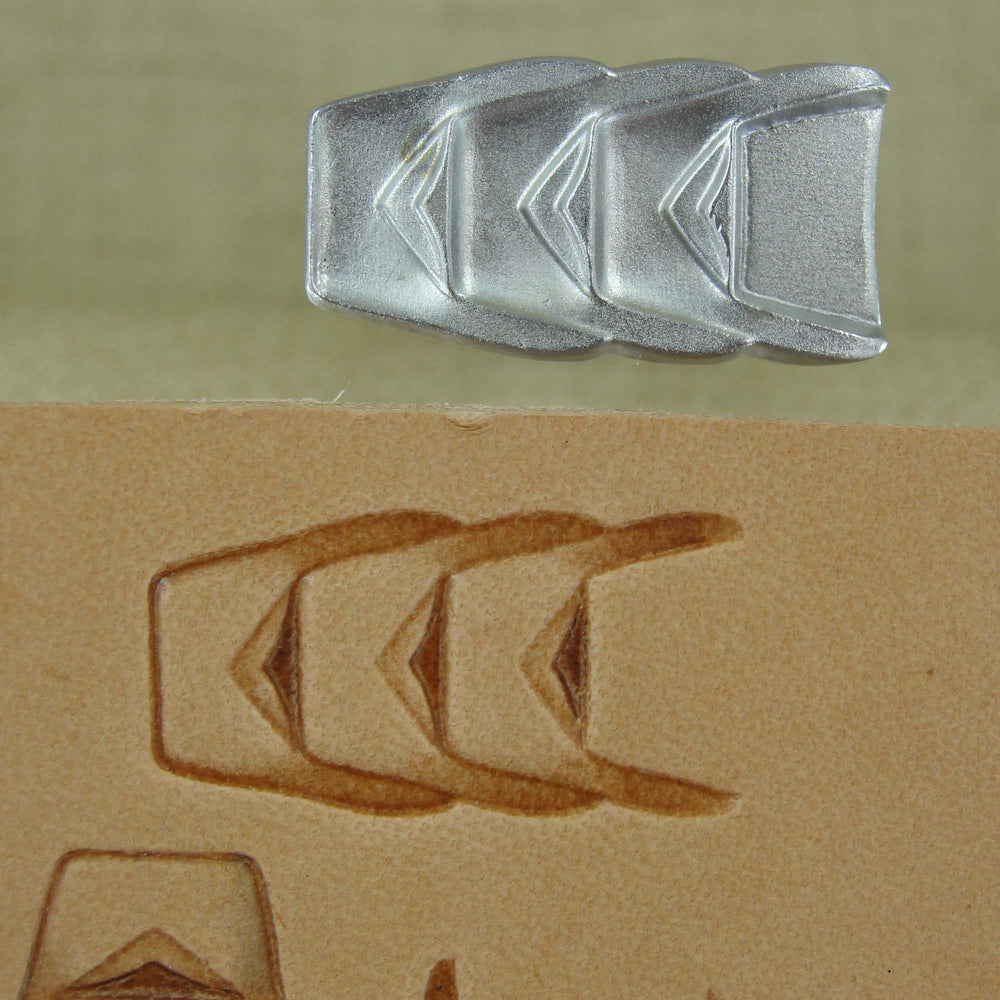 Triple Staple Border Stainless Leather Stamp - Pro Leather Carvers