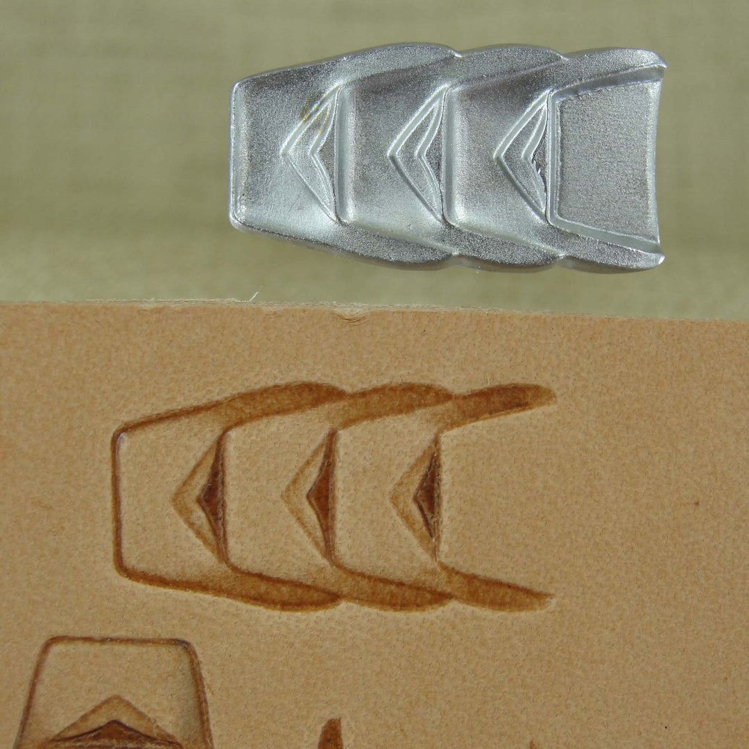 Triple Staple Border Stainless Leather Stamp - Pro Leather Carvers