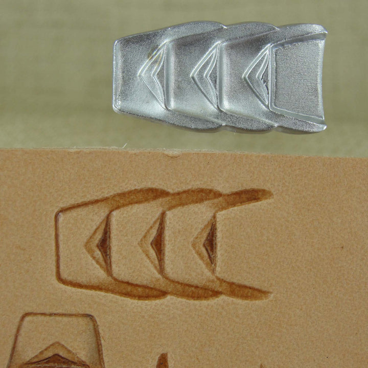 Triple Staple Border Stainless Leather Stamp - Pro Leather Carvers