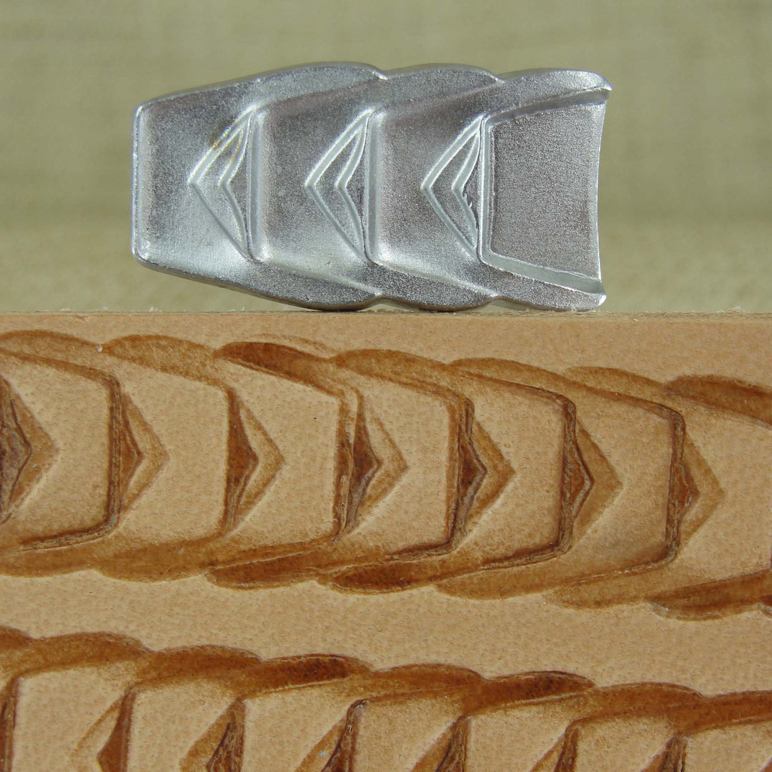 Triple Staple Border Stainless Leather Stamp - Pro Leather Carvers