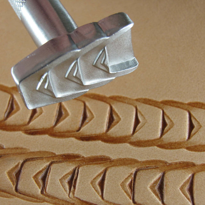 Triple Staple Border Stainless Leather Stamp - Pro Leather Carvers