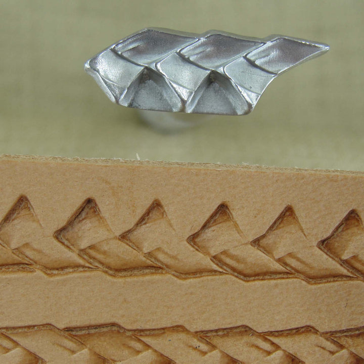 Triple Braid Border Stainless Steel Leather Stamp - Pro Leather Carvers