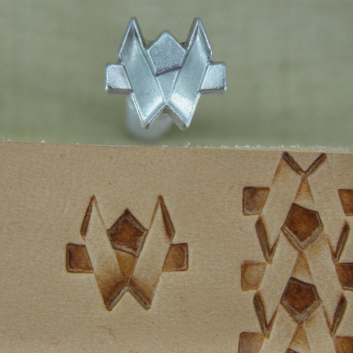 V Border Stainless Steel Leather Stamp - Pro Leather Carvers