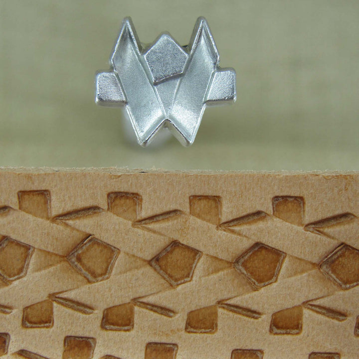 V Border Stainless Steel Leather Stamp - Pro Leather Carvers