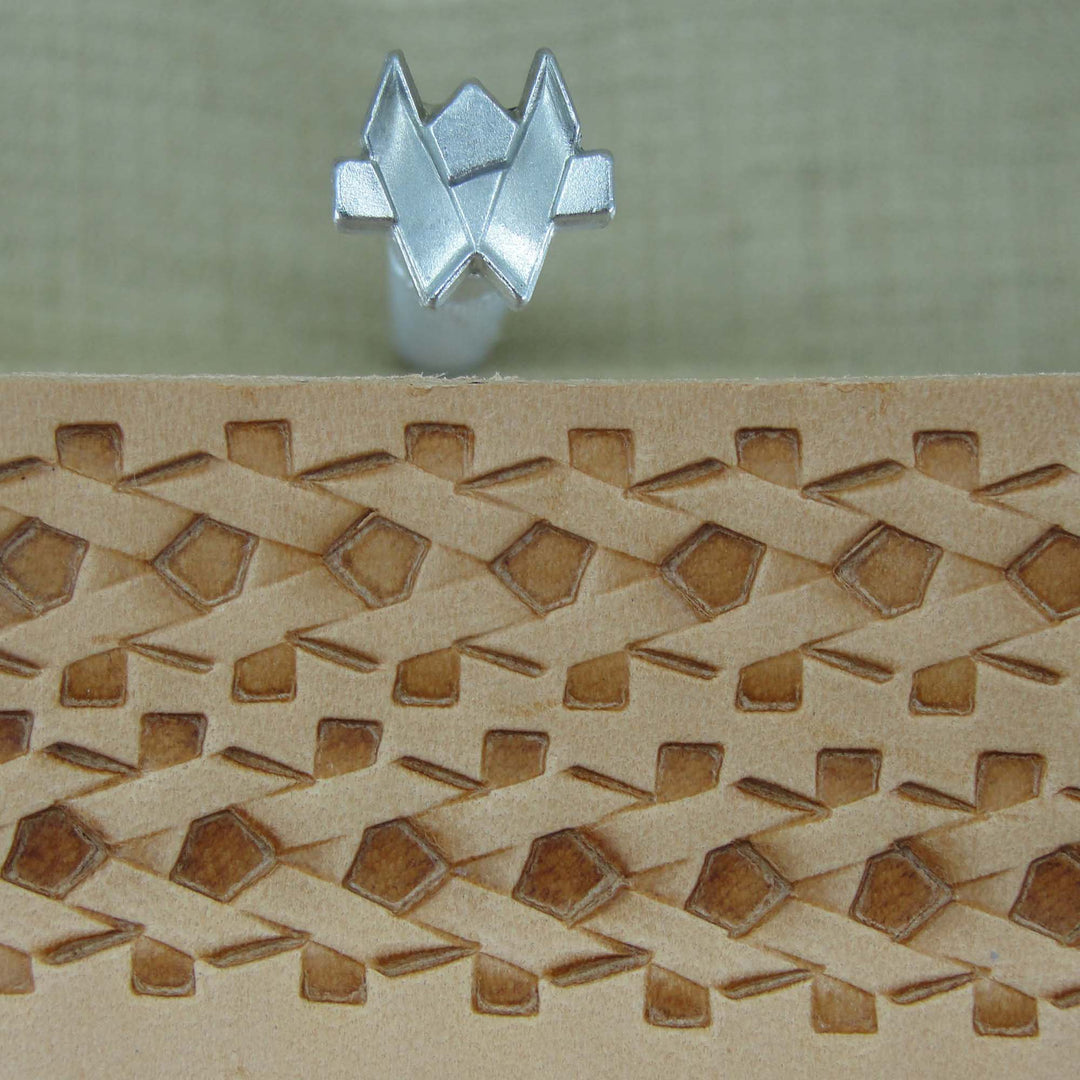 V Border Stainless Steel Leather Stamp - Pro Leather Carvers