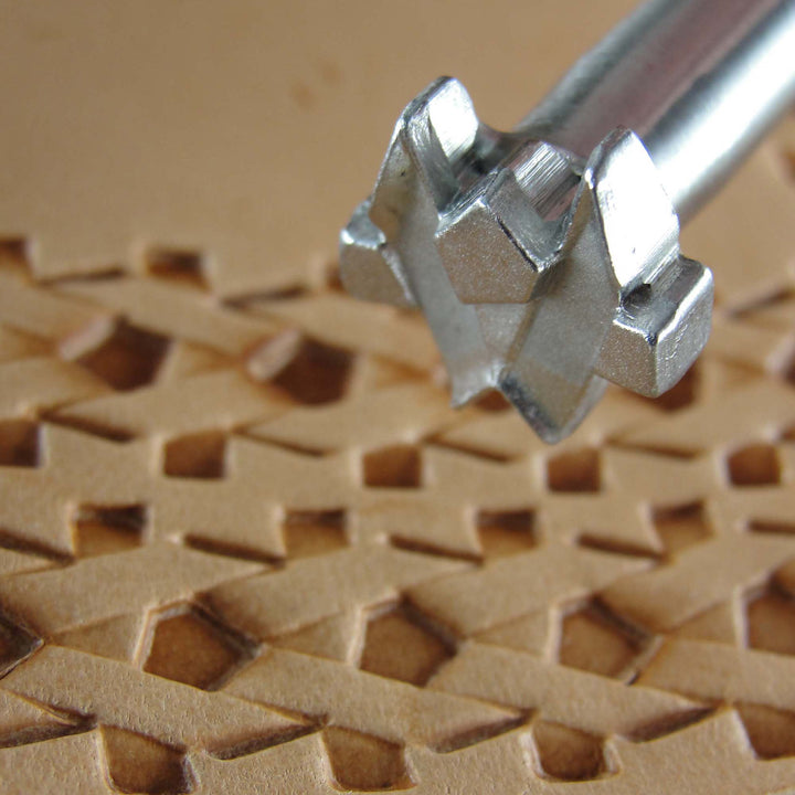 V Border Stainless Steel Leather Stamp - Pro Leather Carvers