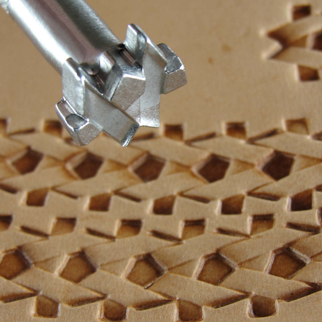 V Border Stainless Steel Leather Stamp - Pro Leather Carvers