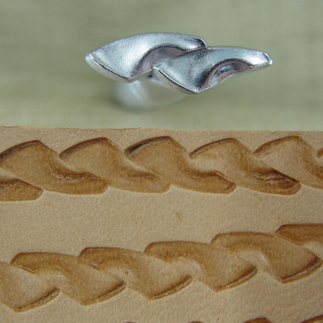 Double Woven Border Stainless Leather Stamp - Pro Leather Carvers