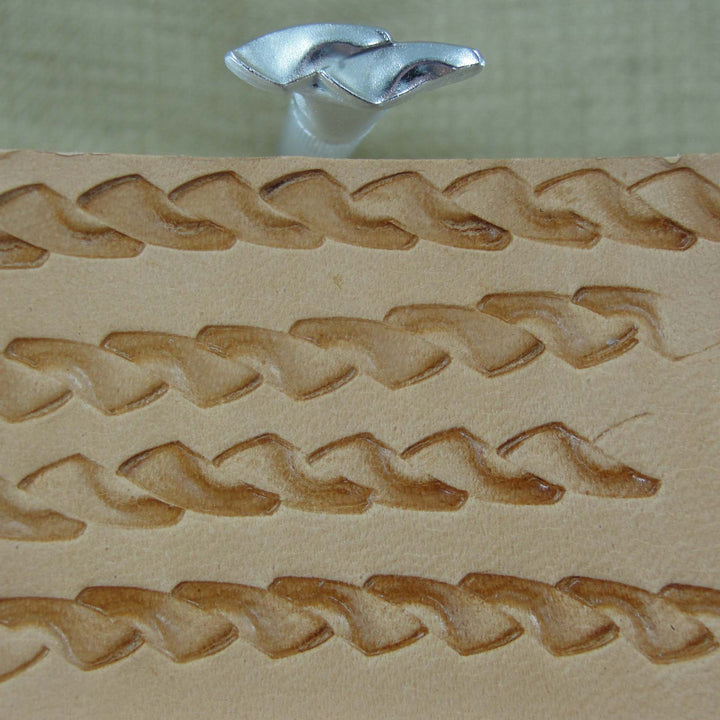 Double Woven Border Stainless Leather Stamp - Pro Leather Carvers