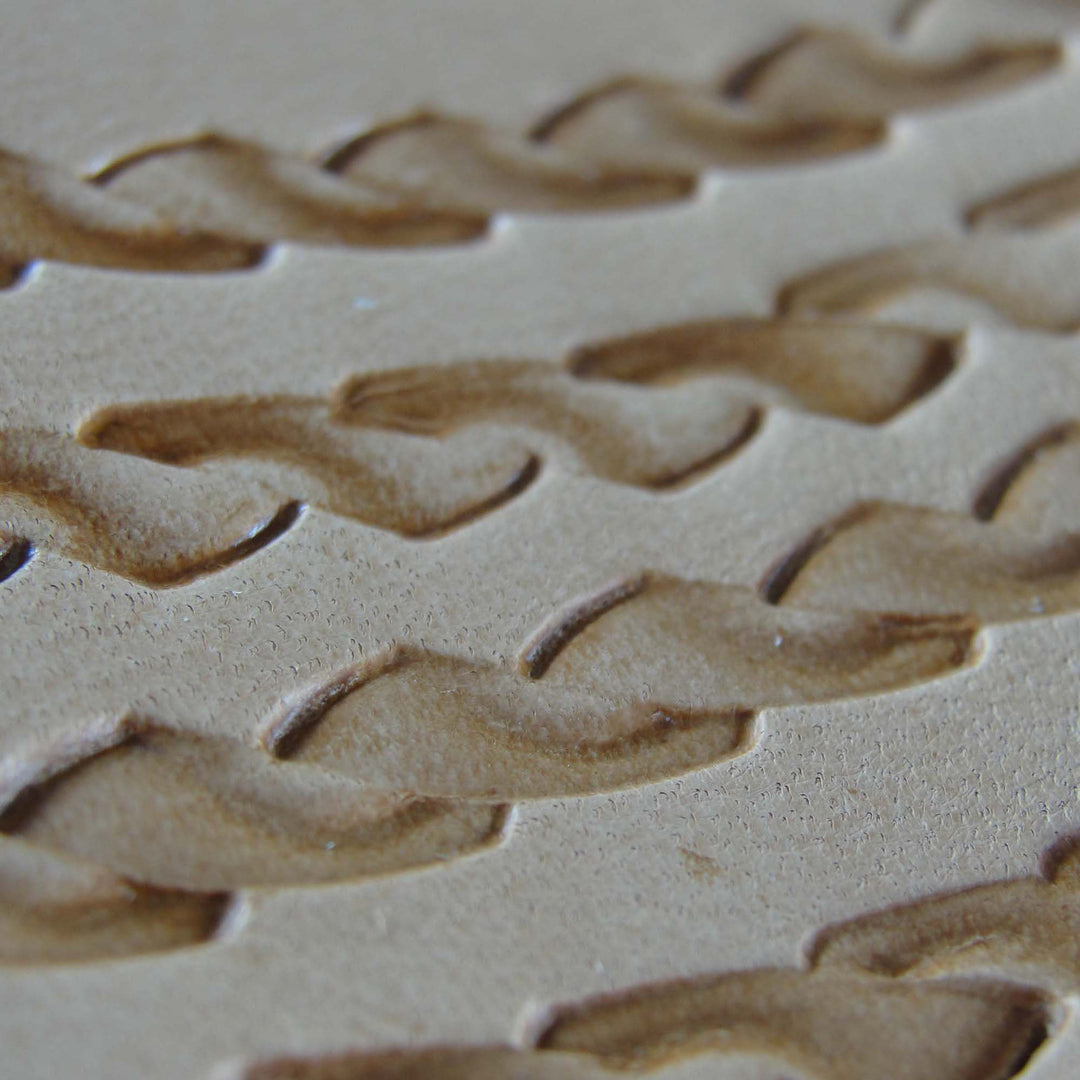 Double Woven Border Stainless Leather Stamp - Pro Leather Carvers