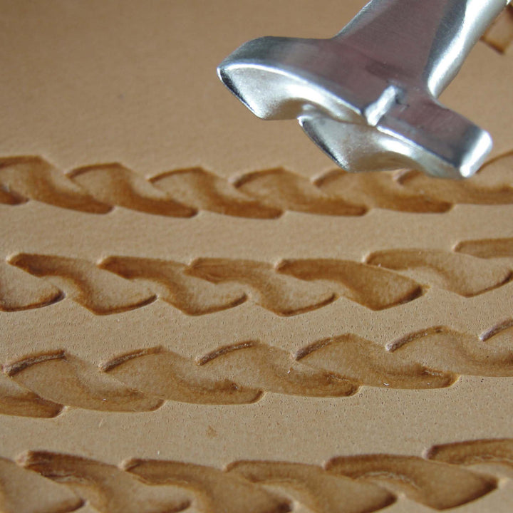 Double Woven Border Stainless Leather Stamp - Pro Leather Carvers