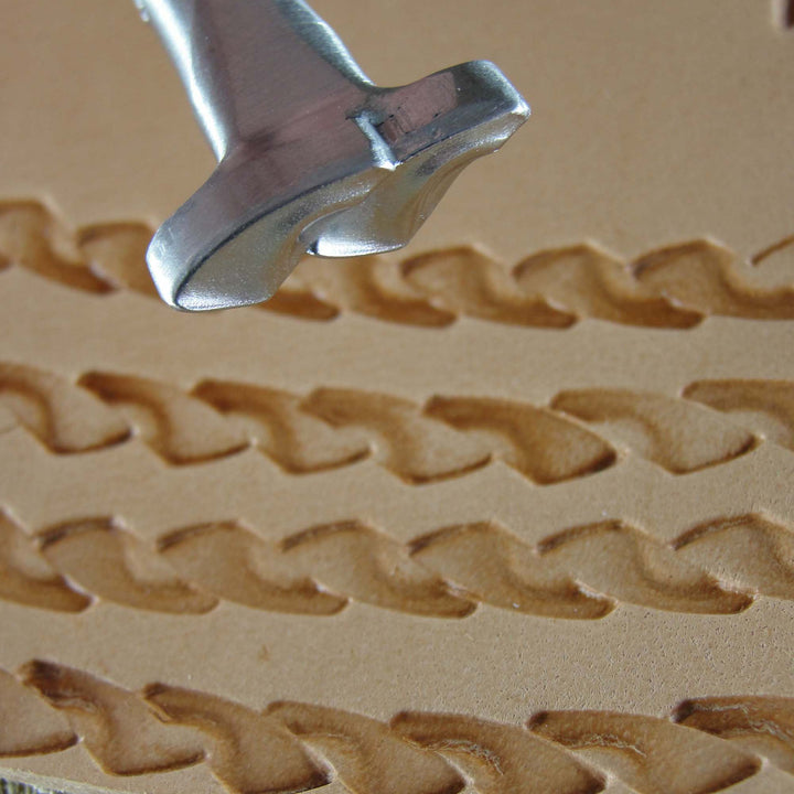 Double Woven Border Stainless Leather Stamp - Pro Leather Carvers
