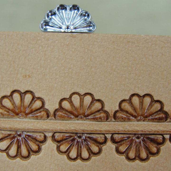 7-Petal Border Leather Stamp - Stainless Steel | Pro Leather Carvers