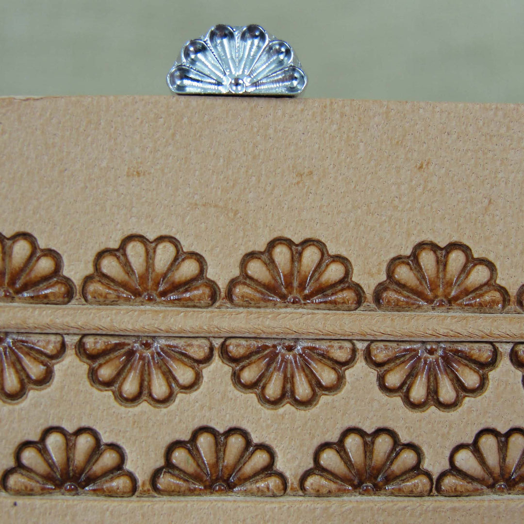 7-Petal Border Leather Stamp - Stainless Steel | Pro Leather Carvers