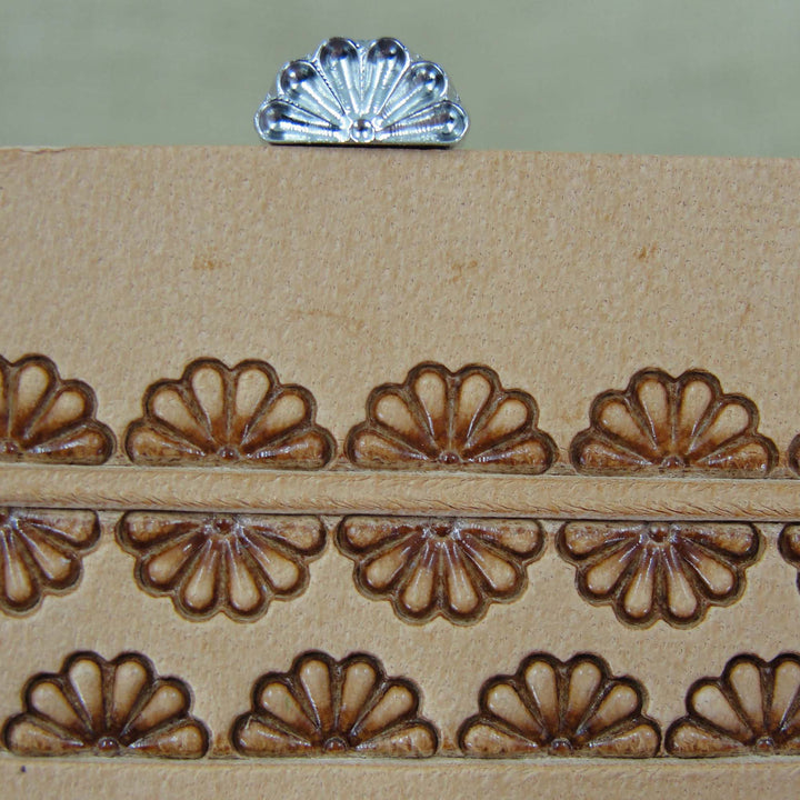 7-Petal Border Leather Stamp - Stainless Steel | Pro Leather Carvers