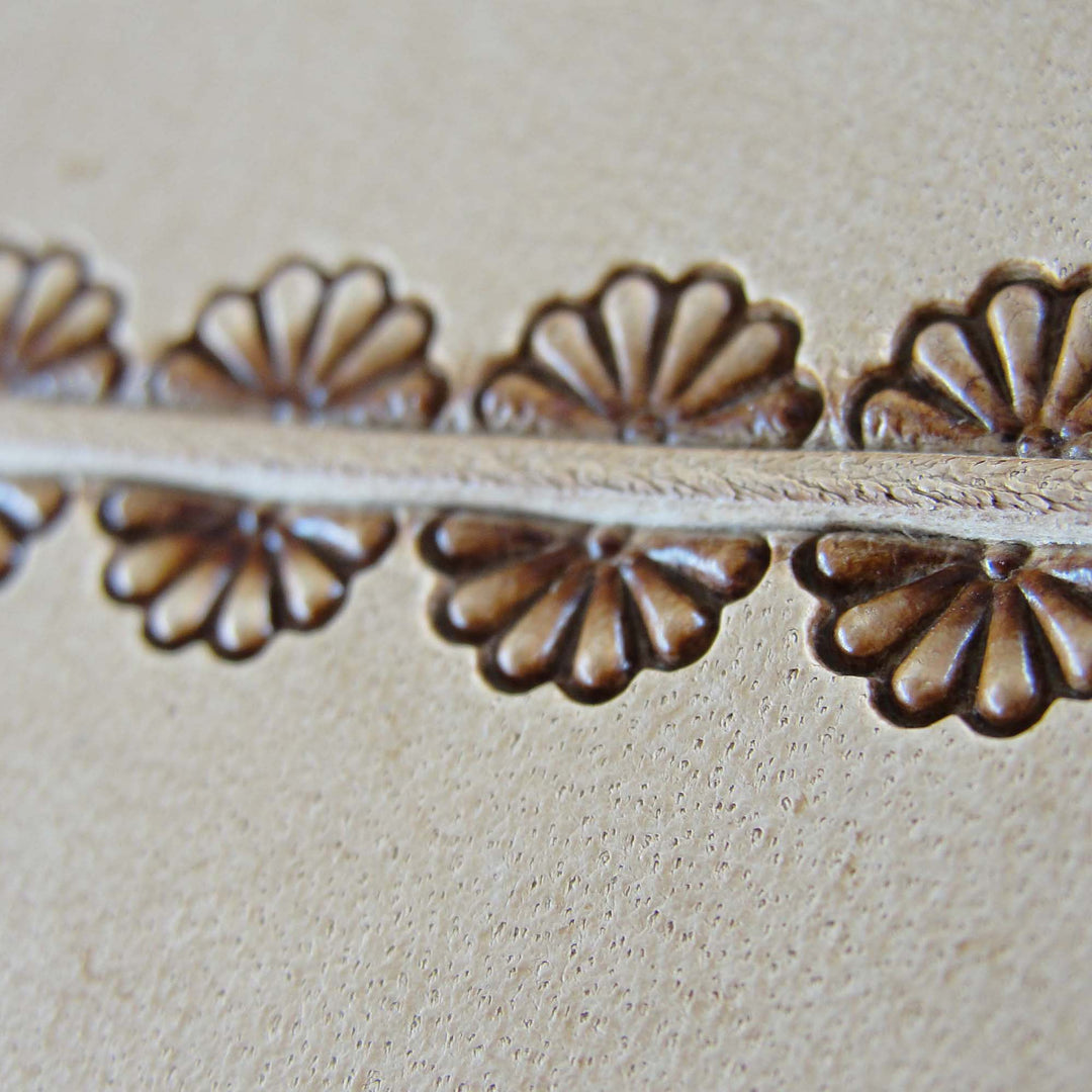 7-Petal Border Leather Stamp - Stainless Steel | Pro Leather Carvers