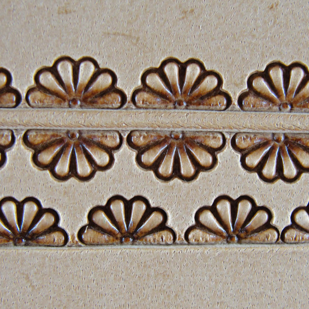 7-Petal Border Leather Stamp - Stainless Steel | Pro Leather Carvers