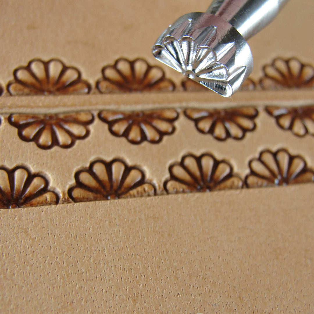 7-Petal Border Leather Stamp - Stainless Steel | Pro Leather Carvers