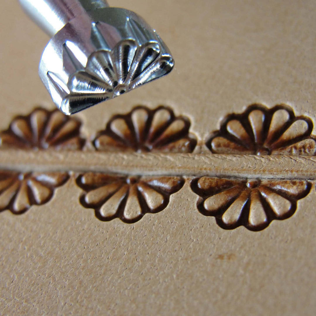 7-Petal Border Leather Stamp - Stainless Steel | Pro Leather Carvers