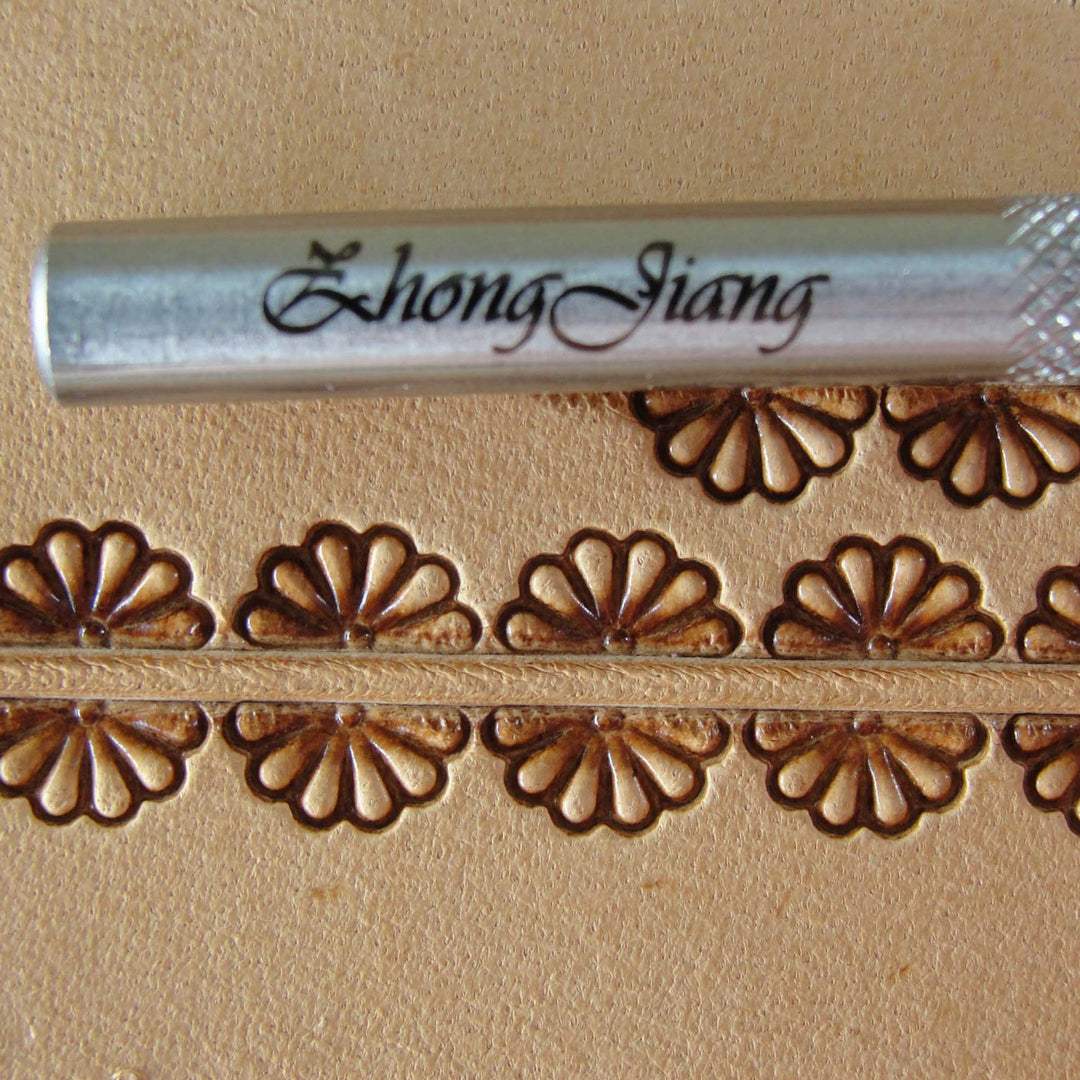 7-Petal Border Leather Stamp - Stainless Steel | Pro Leather Carvers