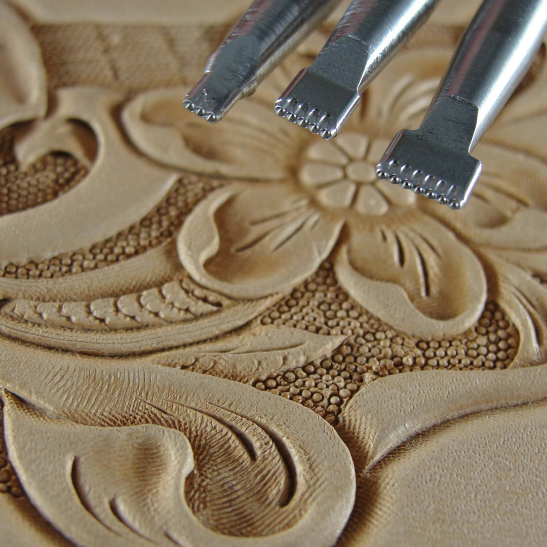 Fine Bar Grounder Stamp Set - Stainless Steel | Pro Leather Carvers