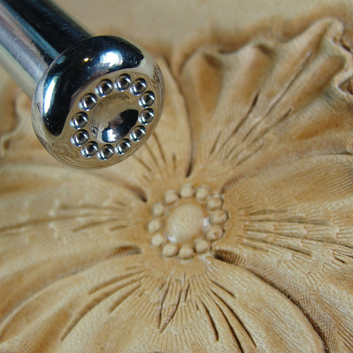 12-Seed Flower Center Leather Stamp, Barry King | Pro Leather Carvers