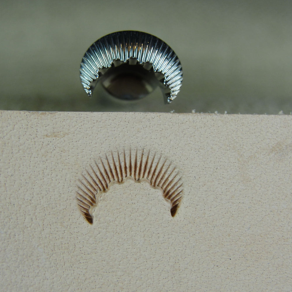 Fluted Camouflage Leather Stamp - Barry King | Pro Leather Carvers