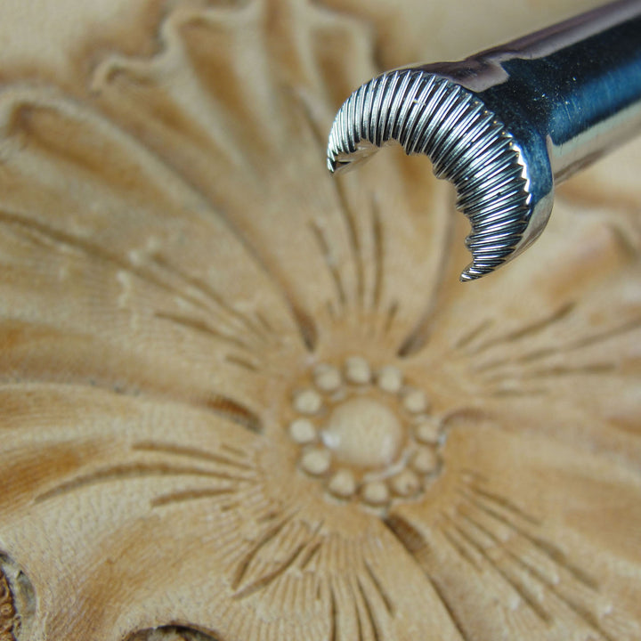 Fluted Camouflage Leather Stamp - Barry King | Pro Leather Carvers